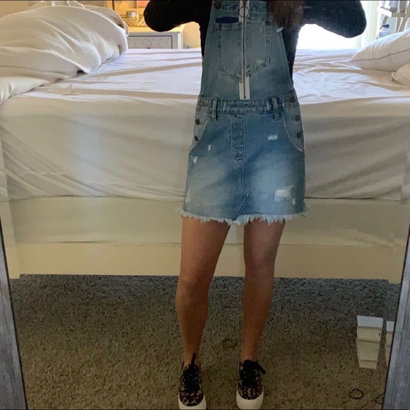 hidden Pants - Hidden overall skirt dress